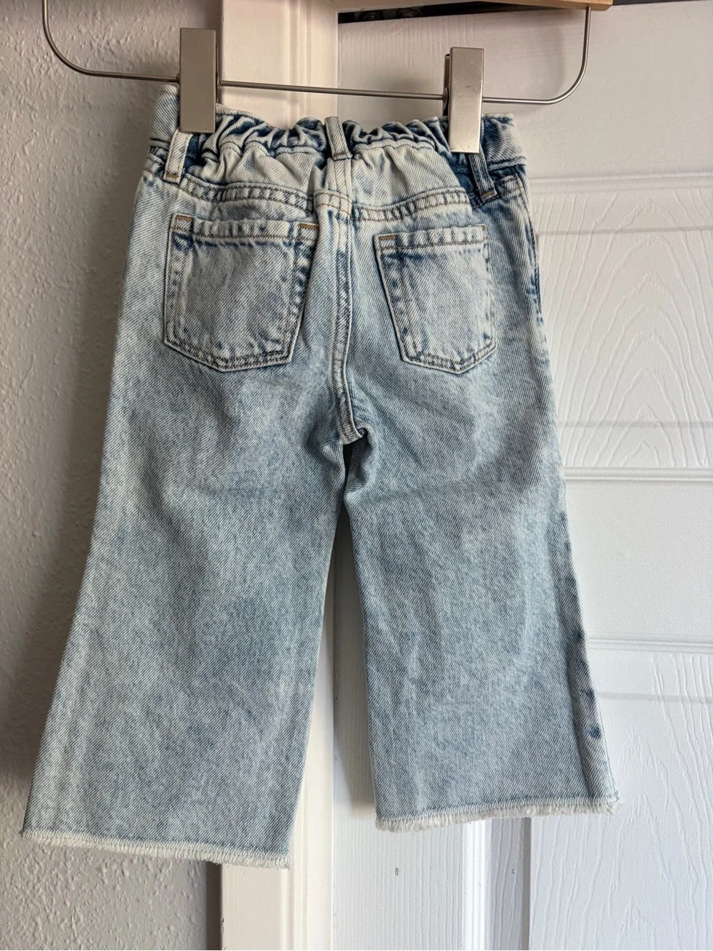 Gap Kids Toddler Stride Wide Leg Jeans Raw Hem
